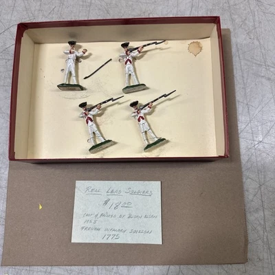 1950s Lead Toy Soldiers French Infantry 1775 Cast & Painted by Bjorn Olsen 1953 - Image 1 of 4