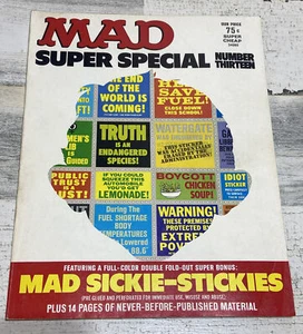 Vintage MAD Mag Super Special Number 13 - Has Sickie-Stickies Insert VG - Imagen 1 de 13