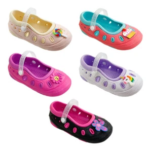 Babe Baby/Toddler Girls Rubber Snap Strap Mary Jane Shoes Size 5, 6, 7, 8, 9, 10 - Picture 1 of 7