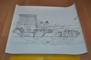 Tractor TT-4 dibujo patinador tala fábrica foto grande URSS soviético - Imagen 1 de 1