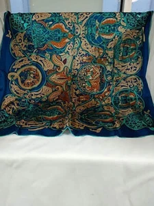 NEW - SILIQUE 100% Silk Scarf - Gorgeous Color and Design - Picture 1 of 5