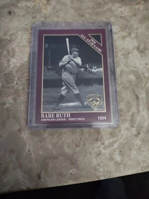 1994 THE SPORTING NEWS CONLON COLLECTION BURGUNDY BABE RUTH #1080 HOF - Image 1 of 2