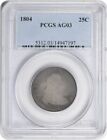 1804 Bust Silver Quarter AG03 PCGS