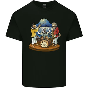 Hund Jazz Band Lustig Musik Kinder T-shirt Jungen Mädchen - Picture 1 of 15