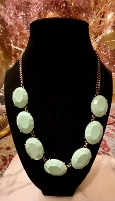 j crew Light Green statement necklace - Image 1 of 4
