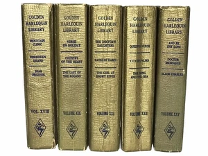 Golden Harlequin Library Lot Romance HC Books Volumes XVIII XIX XXI XXII XXV - Foto 1 di 24