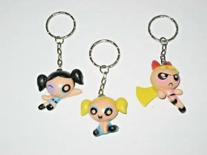 LOT OF 3 POWER PUFF GIRLS KEY CHAINS (NEW) - Picture 1 of 2