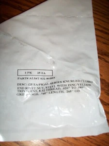 25 Piezas 8-32 Amarillo Zinc Acero al Carbono Remache Tuerca Cabeza Plana Remache-Envío GRATIS - Imagen 1 de 2
