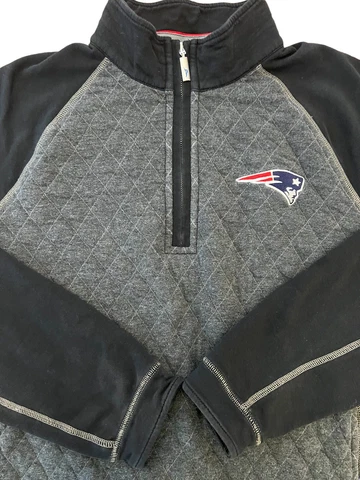 New England Patriots 1/4 Zip Pullover Mens Large Tommy Bahama Football Cover