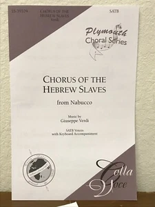 *LOT OF 15* CHORUS OF THE HEBREW SLAVES by Verdi - Colla Voce SATB Choral Octavo - Picture 1 of 4