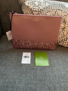 kate spade glitter cosmetic bolsa