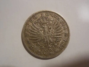Vittorio Emanuele III 2 lire 1904 argento Molto rara - Picture 1 of 2