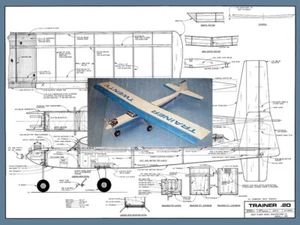 Great Planes Model Airplane Plans (RC): TRAINER 20 53" for .15-.25 by Joe Bridi - Picture 1 of 5