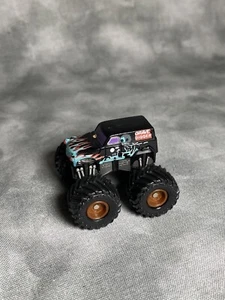Vintage Micro Machines GRAVE DIGGER Monster Truck Blue Red Flames 1990 Galoob - Picture 1 of 4