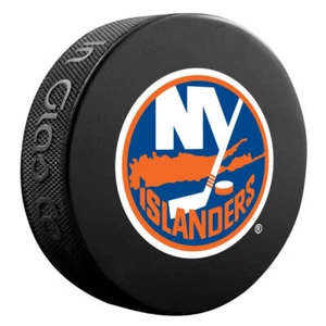 New York Islanders Basic Collectors Ufficiale NHL Hockey Game Puck - Foto 1 di 2