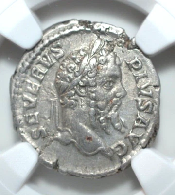 SEPTIMIO SEVERO, AD 193-211, AR DENARIO, CERTIFICADO NGC,----115--- Foto 1 de 4
