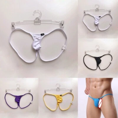 Herren G-String Beutel Slip T Back Höschen Unterwäsche Bikini Sexy Tanga für - Bild 1 von 4