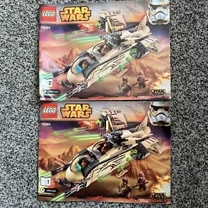 LEGO Wookiee Gunship Set 75084 Instructions 1 And 2 Book Complete - Picture 1 of 1