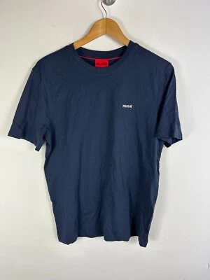 HUGO Crew Neck T-Shirt Art 10229761 Blue Size XS - Image 1 of 4
