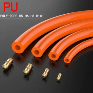 PU Round Hollow Belt Polyurethane Connectible Drive Belting OD 5mm 6mm 8mm 10mm - Picture 1 of 13
