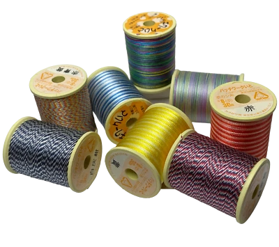 Kanagawa Patchwork 008 Silk Thread, 23 dtex 16x3, 30m, 8 Stunning Patterns - Image 1 of 4