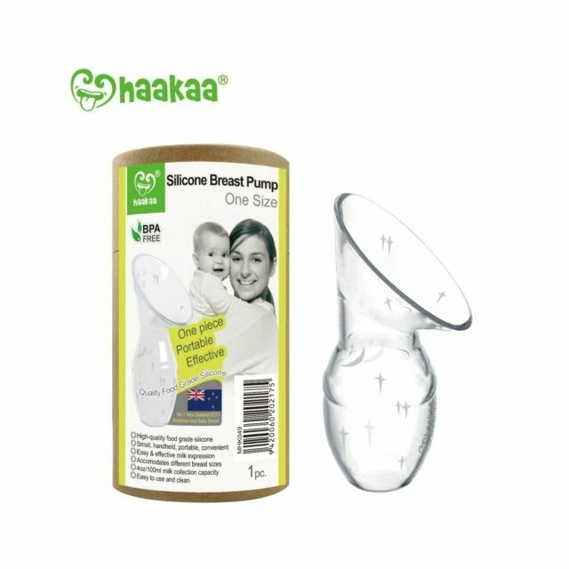 Haakaa MHK002 Original Silicone Breastfeeding Manual Breast Milk Pump, 4oz