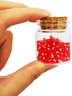 Bescon Mini Transparent Red D4 Dice 30Pcs Healing Potion Bottle, 30Pcs Roleplayi