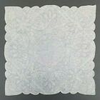 Elaborate Antique Swatow Hanky Hand Embroidered Wedding Handkerchief 11" Nos #5