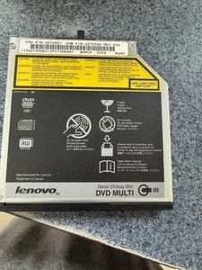 Lenovo 42T2545 ThinkPad DVD Burner Ultrabay Slim Drive (Serial ATA), OPT 43N3214 - Picture 1 of 6