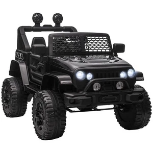 HOMCOM Macchina Elettrica per Bambini 12V con Telecomando e Guida Manuale Nero - Foto 1 di 10