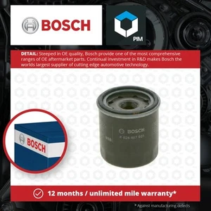 Oil Filter fits NISSAN ELGRAND E51 2.5 3.5 02 to 10 Bosch AY100NS004 152083J400 - Picture 1 of 6