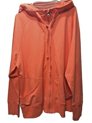 Chaqueta con capucha NoZeNordstrom Stella para mujer 3X cremallera completa melón talla grande ropa deportiva Foto 1 de 4