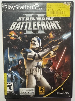 Star Wars: Battlefront II 2 (2005) - PlayStation 2 PS2 / Used W/ Original Case  - Image 1 of 4