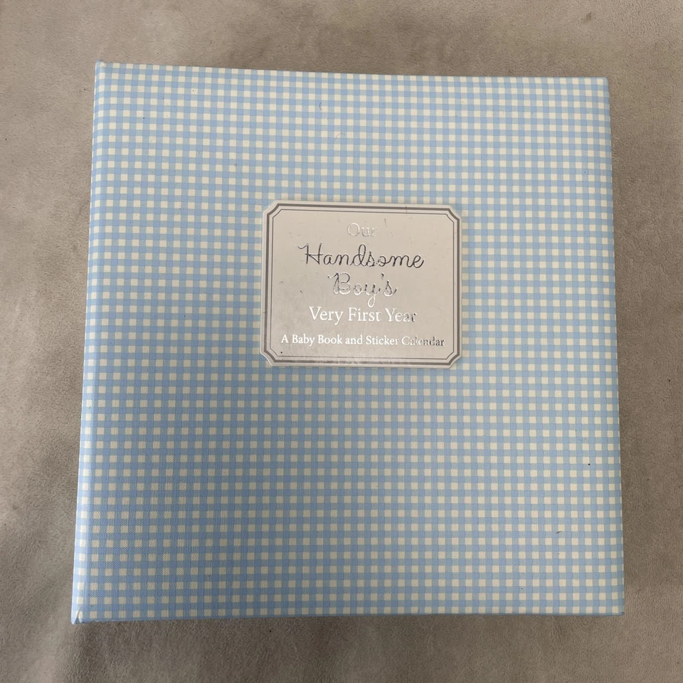 Hallmark First-Year Memory Book Baby Boy Blue – “Our Handsome Boy” Stickers - Image 1 of 4