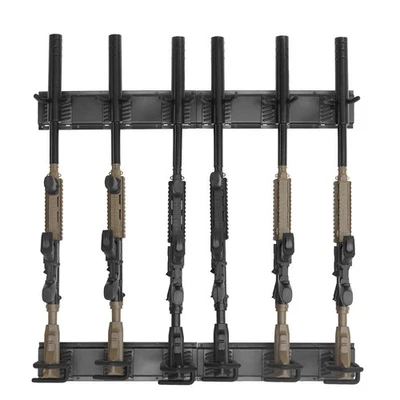 Uimoso Gun Rack 6-Slot Indoor Metal Gun Rack Wall Mount Vertical Rifle Rack - Image 1 of 4