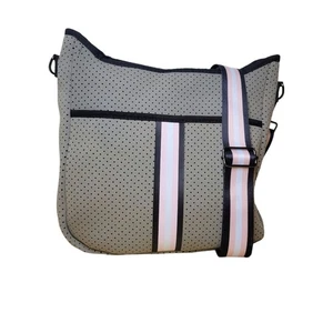 Neoprene Crossbody Gray, Pink, and Black With Removable Strap - Picture 1 of 6