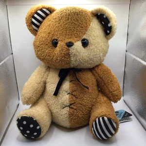 Oso de Peluche KUMAX Moco 25 cm Dos Tonos Marrón Tostado Negro Arco Etiqueta Grito Japonés 10 '' - Imagen 1 de 9