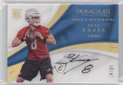 2017 Panini Immaculate Rookie Auto Gold /25 Brad Kaaya #143 Rookie Auto RC - Image 1 of 2
