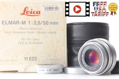 [Almost Unused] Leica Elmar-M 50mm f/2.8 E39 Silver Lens Leica M Mount JAPAN - Image 1 of 4