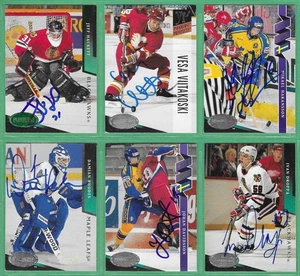 1993-94 Parkhurst Hockey *SIGNED* ~ 10 cards~ Droppa, Hackett, Reese, Loewen - Picture 1 of 2