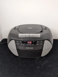 Boombox CD portátil de carga superior Craig con radio AM/FM y casete CD6951 - Imagen 1 de 8