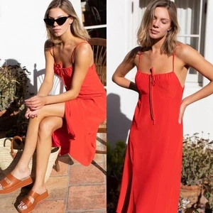 Emerson Fry NEU rot Grenadine Amy klassisches Sommerkleid Midikleid Größe M - Bild 1 von 10