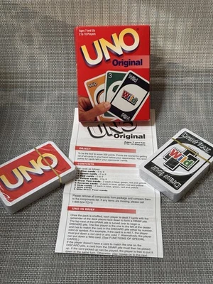 Mattel Games “UNO Original”  Classic Card Game ~ New in Sealed Packs - Image 1 of 4