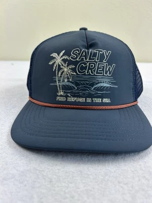 SALTY CREW Bruce Trucker Hat Cap   One Size Adjustable NEW Find Refugein The Sea - Image 1 of 4