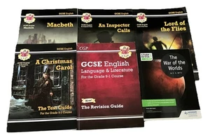 CGP GCSE English Books Bundle x 6 Literature Revision Text Guides 9-1 Course - Picture 1 of 24