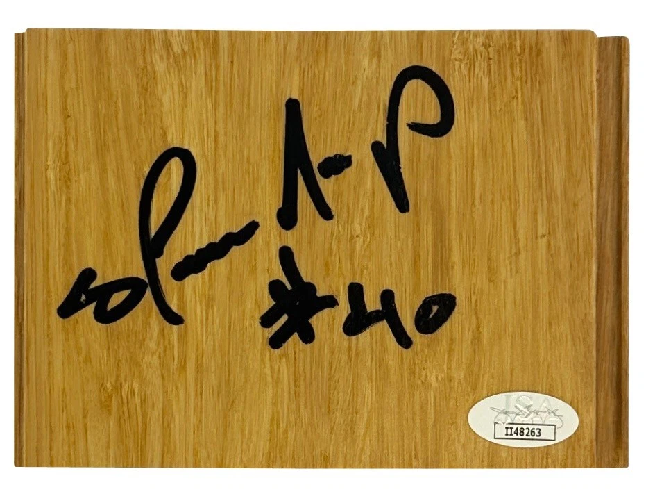 Shawn Kemp autographed signed inscribed floorboard Seattle SuperSonics JSA COA - Image 1 of 2