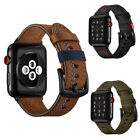 Leather Watch Band Strap for Apple Watch iWatch Series 8 Ultra 7 6 5 SE 4 3 1 