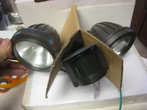 TRACE*LITE TL601-Q2200 Bronze Wet location Dual Motion Sensor Halogen Floods - Picture 1 of 7