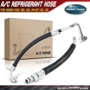 A/C Hose Suction & Discharge Line for Honda Civic del Sol 1994-1997 1.5L 1.6L - Picture 1 of 8