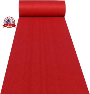 Camino De Pasillo Alfombra 24 x 15 pies Tela Azul Marino Para Fiesta Ceremonia Boda Foto 1 de 4